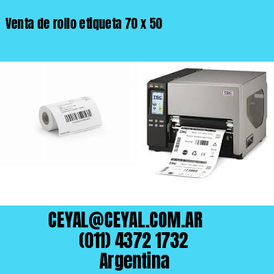 Venta de rollo etiqueta 70 x 50