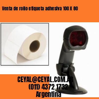 Venta de rollo etiqueta adhesiva 100 X 80