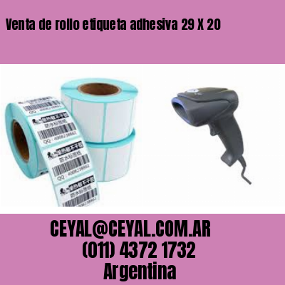 Venta de rollo etiqueta adhesiva 29 X 20