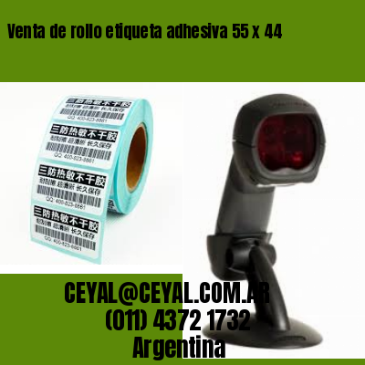 Venta de rollo etiqueta adhesiva 55 x 44