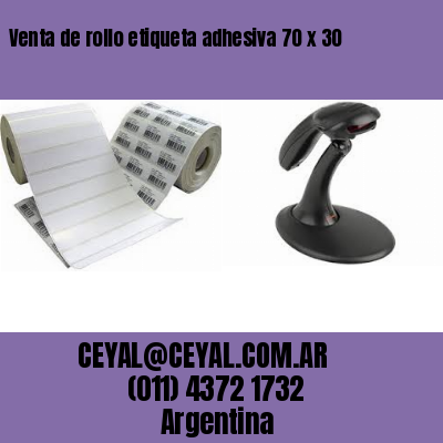 Venta de rollo etiqueta adhesiva 70 x 30