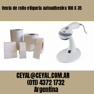 Venta de rollo etiqueta autoadhesiva 100 X 35