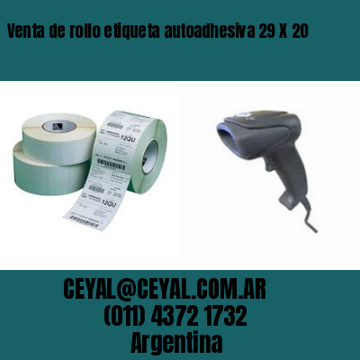 Venta de rollo etiqueta autoadhesiva 29 X 20