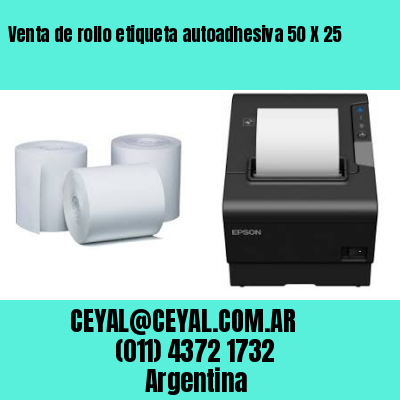 Venta de rollo etiqueta autoadhesiva 50 X 25