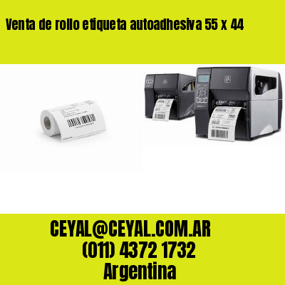 Venta de rollo etiqueta autoadhesiva 55 x 44