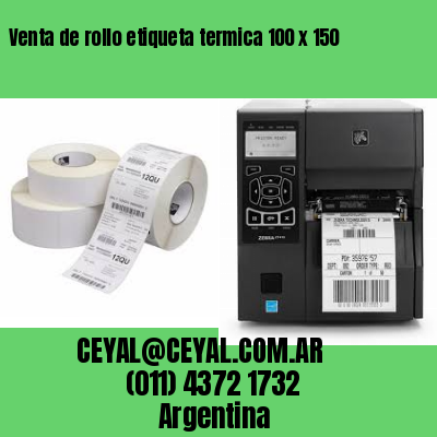 Venta de rollo etiqueta termica 100 x 150