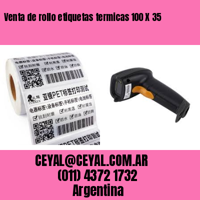 Venta de rollo etiquetas termicas 100 X 35