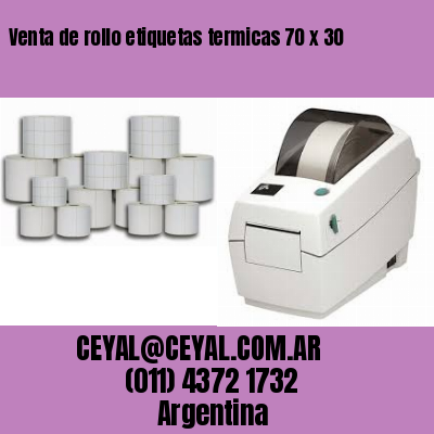 Venta de rollo etiquetas termicas 70 x 30