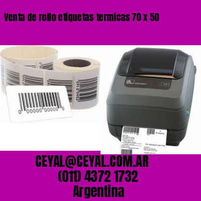 Venta de rollo etiquetas termicas 70 x 50