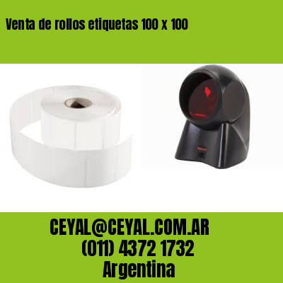 Venta de rollos etiquetas 100 x 100