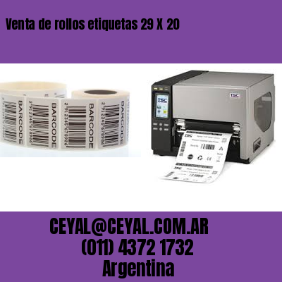 Venta de rollos etiquetas 29 X 20