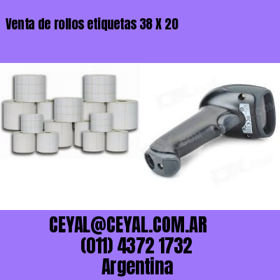 Venta de rollos etiquetas 38 X 20