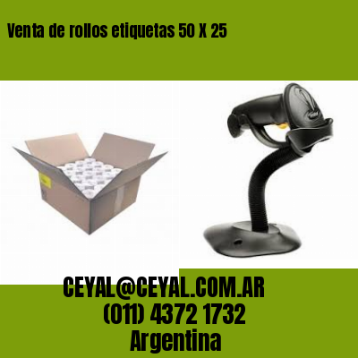 Venta de rollos etiquetas 50 X 25