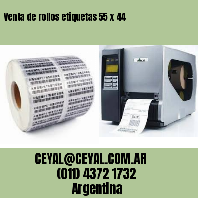 Venta de rollos etiquetas 55 x 44