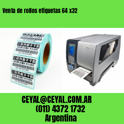 Venta de rollos etiquetas 64 x32