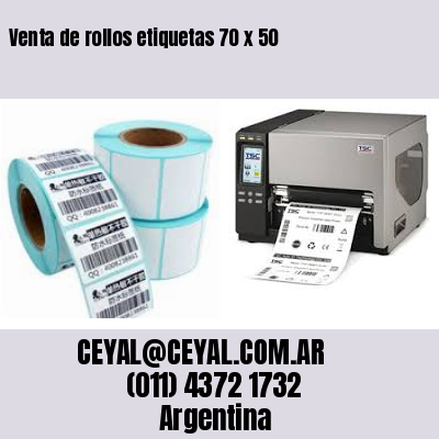 Venta de rollos etiquetas 70 x 50