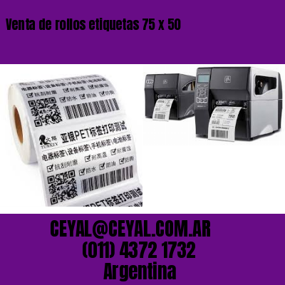 Venta de rollos etiquetas 75 x 50