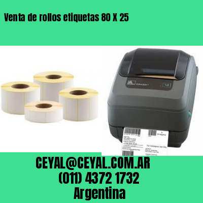 Venta de rollos etiquetas 80 X 25