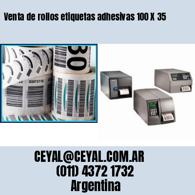 Venta de rollos etiquetas adhesivas 100 X 35