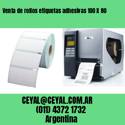 Venta de rollos etiquetas adhesivas 100 X 80