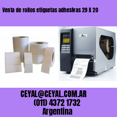 Venta de rollos etiquetas adhesivas 29 X 20