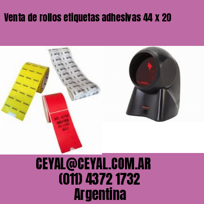 Venta de rollos etiquetas adhesivas 44 x 20