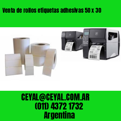 Venta de rollos etiquetas adhesivas 50 x 30