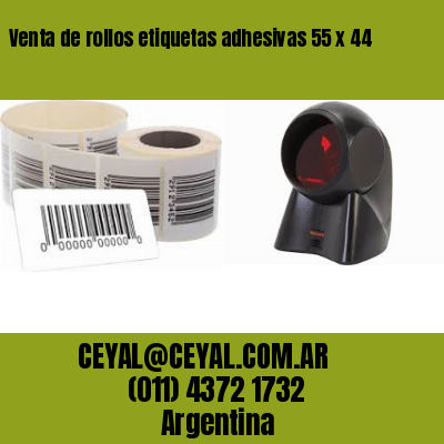 Venta de rollos etiquetas adhesivas 55 x 44
