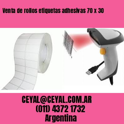 Venta de rollos etiquetas adhesivas 70 x 30