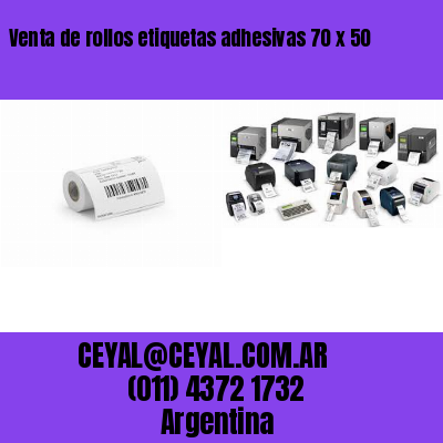 Venta de rollos etiquetas adhesivas 70 x 50