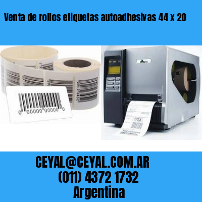 Venta de rollos etiquetas autoadhesivas 44 x 20