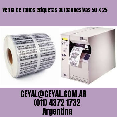 Venta de rollos etiquetas autoadhesivas 50 X 25