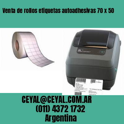 Venta de rollos etiquetas autoadhesivas 70 x 50