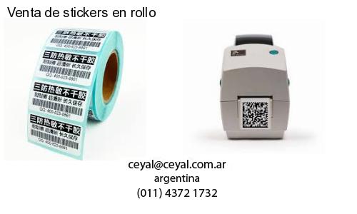 Venta de stickers en rollo