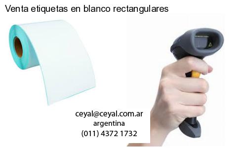 Venta etiquetas en blanco rectangulares