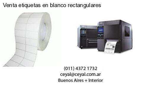 Venta etiquetas en blanco rectangulares
