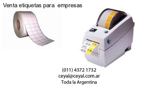 Venta etiquetas para  empresas