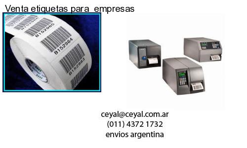Venta etiquetas para empresas