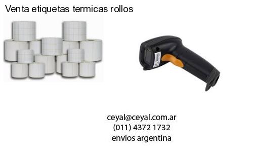 Venta etiquetas termicas rollos