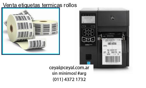 Venta etiquetas termicas rollos