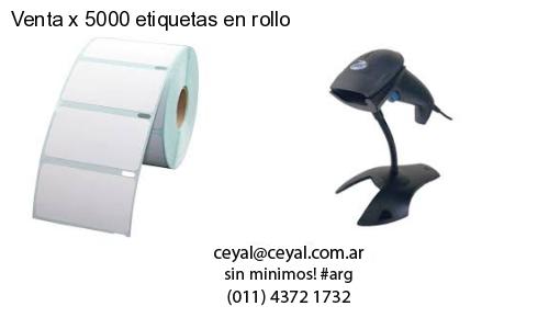 Venta x 5000 etiquetas en rollo