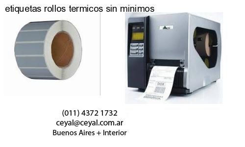etiquetas rollos termicos sin minimos