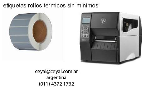 etiquetas rollos termicos sin minimos