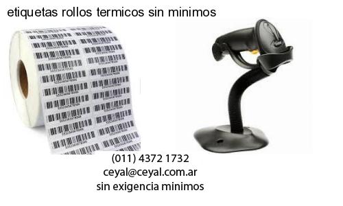 etiquetas rollos termicos sin minimos