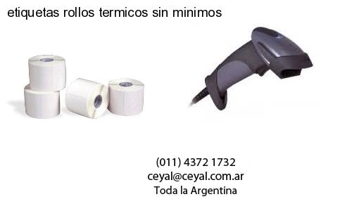 etiquetas rollos termicos sin minimos