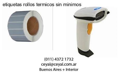 etiquetas rollos termicos sin minimos