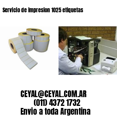 Servicio de impresion 1025 etiquetas