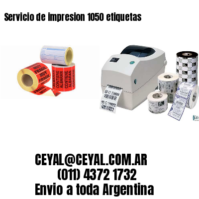 Servicio de impresion 1050 etiquetas