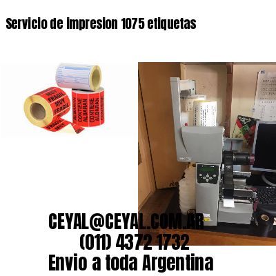 Servicio de impresion 1075 etiquetas