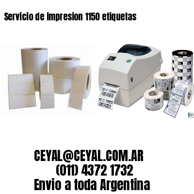 Servicio de impresion 1150 etiquetas